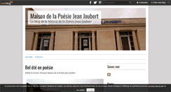 Desktop Screenshot of maison-de-la-poesie-languedoc-roussillon.org
